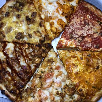 J&S Pizza - BBQ Chicken, Vodka Fresh Mozzarella, Honey Mustard Chicken, Buffalo Chicken, Grandma, Chicken Tomato & Onion Pan Pizza - Pizza Near Me - South Amboy, New Jersey