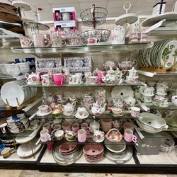 HomeGoods - Plates, tea cups, and bowls