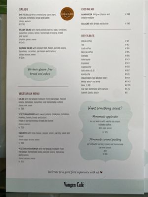 Menu photo 1 Vangen Café Voss, 12