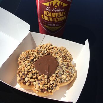 Tim Hortons - Nutella donut and coffee - Bagels Near Me - Cobourg, Ontario Tim Hortons - Nutella donut and coffee - Bagels Near Me - Cobourg, Ontario