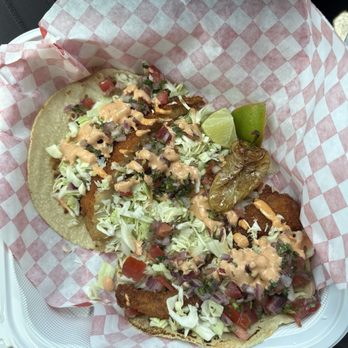 Las Mañanitas - 2 Baja fish tacos for lunch - Mexican Near Me - Clovis, California Las Mañanitas - 2 Baja fish tacos for lunch - Mexican Near Me - Clovis, California