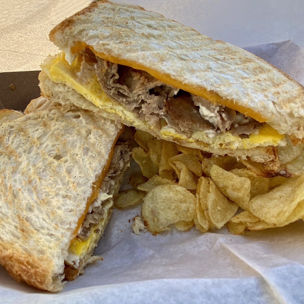 Main St. Cafe - Steak and eggs breakfast Panini - Cafes Near Me - Honeoye Falls, New York Main St. Cafe - Steak and eggs breakfast Panini - Cafes Near Me - Honeoye Falls, New York
