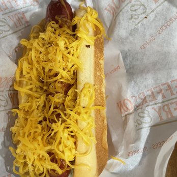 Jefferson Fry Co - Hot Dirty Dog - Classic with cheese - Fast Food Near Me - Cromwell, Connecticut