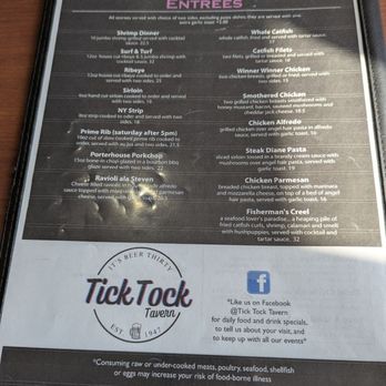 The Tick Tock Tavern & Eatery - American Near Me - Lafayette, Indiana
