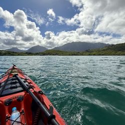 Go Bananas Watersports - Now paddling back from the sandbar to the boat harbor - some 18 minutes after leaving the sandbar