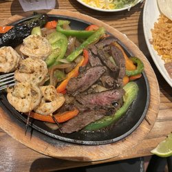 On The Border Mexican Grill & Cantina - Steak and shrimp fajitas! . Service was great and fast, Taylor was server. Salsa and chips were on point.