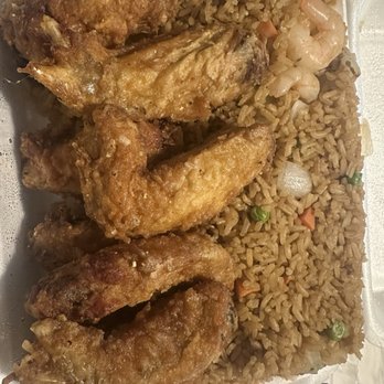 China Cafe 7 - Shrimp Fried Rice with lemon pepper wings - Chinese Near Me - Atlanta, Georgia