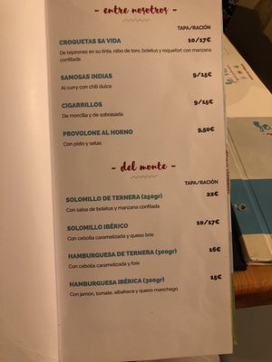 Menu photo 4 Sa Vida Ibiza, PM
