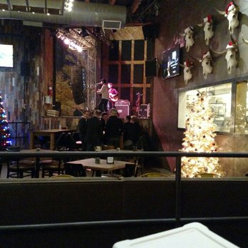 The Rustic - View of stage from booth seat - New American Near Me - Dallas, Texas