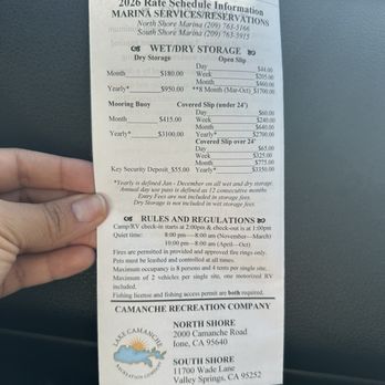 Lake Camanche - Rate schedule information - Boating Near Me - Valley Springs, California Lake Camanche - Rate schedule information - Boating Near Me - Valley Springs, California