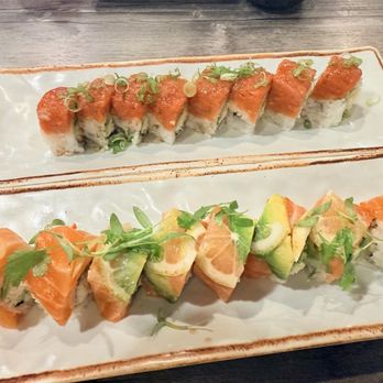 Boto Sushi - Back: HAWAIIAN ROLL, Front: LOST AT SEA ROLL - Sushi Bars Near Me - San Diego, California Boto Sushi - Back: HAWAIIAN ROLL, Front: LOST AT SEA ROLL - Sushi Bars Near Me - San Diego, California