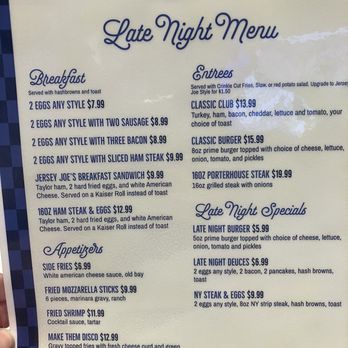 Jersey Joe's Diner - Late night menu - Diners Near Me - Mesquite, Nevada Jersey Joe's Diner - Late night menu - Diners Near Me - Mesquite, Nevada