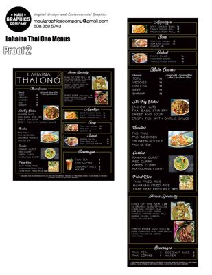 Menu photo 5 Lahaina Thai Ono Lahaina, HI Menu photo 5 Lahaina Thai Ono Lahaina, HI