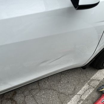 New Way Mobile Auto Paint - large dent on the aluminum door brace - Body Shops Near Me - Los Angeles, California New Way Mobile Auto Paint - large dent on the aluminum door brace - Body Shops Near Me - Los Angeles, California