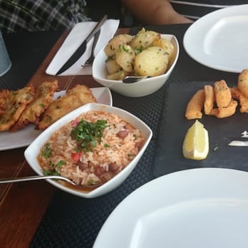 Taberna Tosca - Fish cakes, rice with beans, boiled potatoes,  fried cuttlefish - Wine Bars Near Me - Lisbon, 11