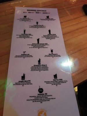 Menu photo 5 Snowbird Tiki Bar Montreal, QC Menu photo 5 Snowbird Tiki Bar Montreal, QC