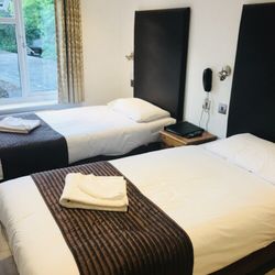 Gatwick Belmont Hotel - Two twin beds. As comfy as you'd expect them to be. But good enough for one night.