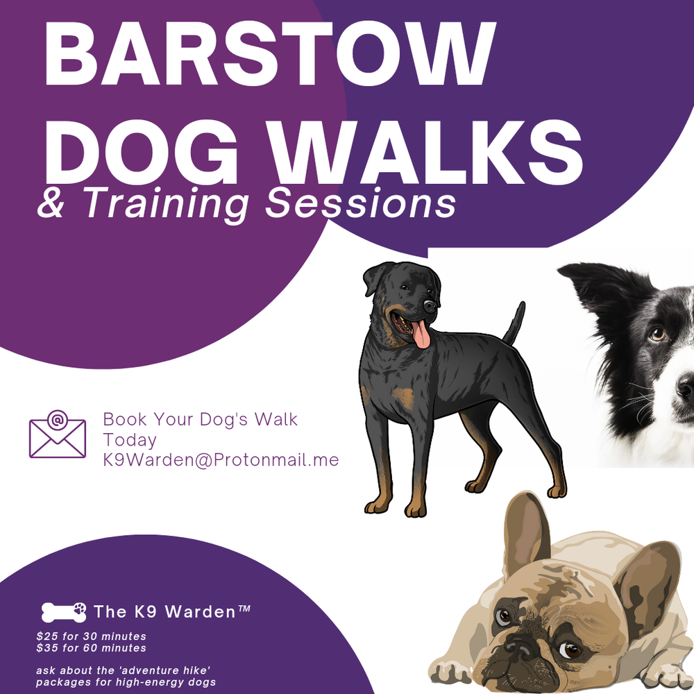 THE K9 WARDEN BARSTOW DOG WALKER Barstow, CA Yelp