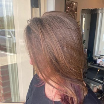 Splash Salon - side view -  just a peek-a-boo of color and some layers from Cianna. #ReviewByRL - Hair Salons Near Me - Indianapolis, Indiana