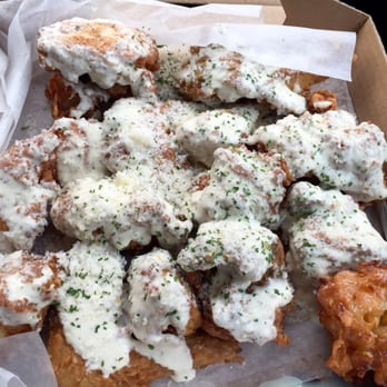 Seoul Fried Chicken - GP cheese half chicken and a corn fritter - Korean Near Me - Edmonton, Alberta Seoul Fried Chicken - GP cheese half chicken and a corn fritter - Korean Near Me - Edmonton, Alberta