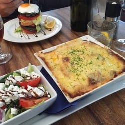 The Boardwalk - Seafood lasagne and salad