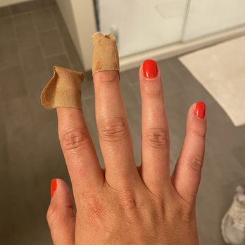 Cosmo Nail Bar - This is a manicure that cost probably $50 dollars plus tip (unsure exact price since received pedicure too, which is smudged lol). - Nail Salons Near Me - Washington, DC, District of Columbia