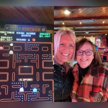 Mink River Basin - Who doesn't want to play the largest Pac-Man game while waiting for lunch? - Sports Bars Near Me - Ellison Bay, Wisconsin