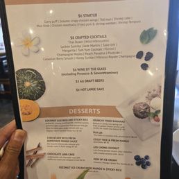 Happy Hour menu