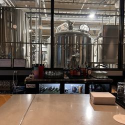 Two Locals Brewing - Bar Seating over looking the brewery