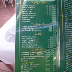 Huracán - Entrantes, ensaladas, aliños y mariscos