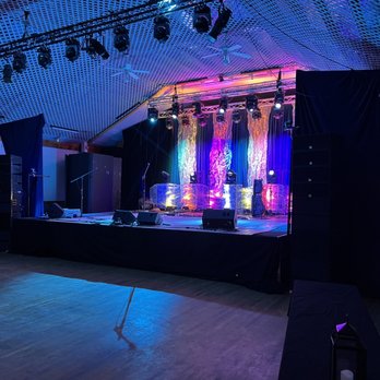Nutshell Hall - a stage set up for a concert - Music Venues Near Me - Lake Huntington, New York Nutshell Hall - a stage set up for a concert - Music Venues Near Me - Lake Huntington, New York
