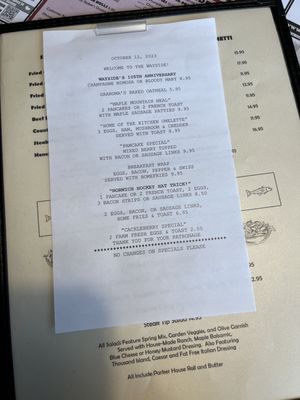 Menu photo 6 Wayside Restaurant & Bakery Montpelier, VT
