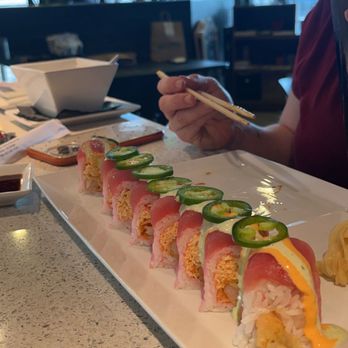 Squid Ink - East meets west roll - Sushi Bars Near Me - Peoria, Arizona Squid Ink - East meets west roll - Sushi Bars Near Me - Peoria, Arizona