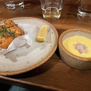 Off Alley - Fried rabbit loin, hollandaise - Wine Bars Near Me - Seattle, Washington
