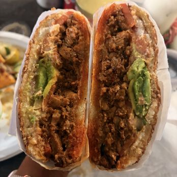Tacos El Noa Noa - Torta with Al pastor - Food Trucks Near Me - Sunnyvale, California Tacos El Noa Noa - Torta with Al pastor - Food Trucks Near Me - Sunnyvale, California