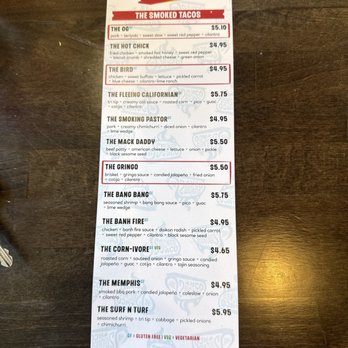 The Smoked Taco - Menu - Tacos Near Me - Murray, Utah The Smoked Taco - Menu - Tacos Near Me - Murray, Utah