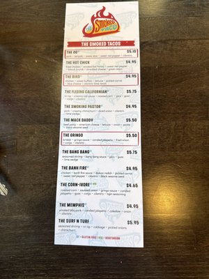 Menu photo 2 The Smoked Taco Murray, UT Menu photo 2 The Smoked Taco Murray, UT