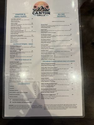 Menu photo 2 Canyon Grille Escondido, CA Menu photo 2 Canyon Grille Escondido, CA