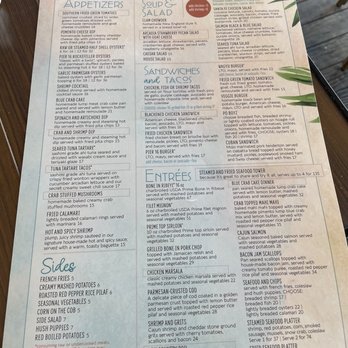 Pier 16 - Menu - Cocktail Bars Near Me - Tybee Island, Georgia