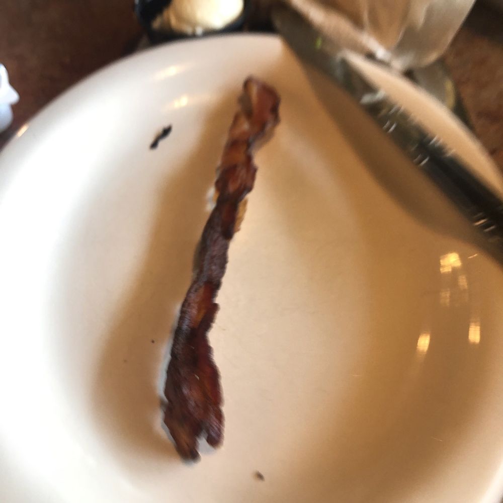 Huckleberry's Breakfast and Lunch - The bacon is burnt and not even crispy! Yuck! - Breakfast & Brunch Near Me - Modesto, California Huckleberry's Breakfast and Lunch - The bacon is burnt and not even crispy! Yuck! - Breakfast & Brunch Near Me - Modesto, California