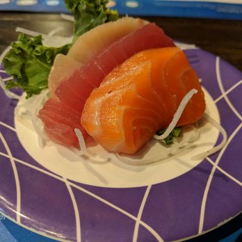 Sushi Train - Sashimi trio of salmon, tuna, and yellowtail - Sushi Bars Near Me - Minneapolis, Minnesota Sushi Train - Sashimi trio of salmon, tuna, and yellowtail - Sushi Bars Near Me - Minneapolis, Minnesota