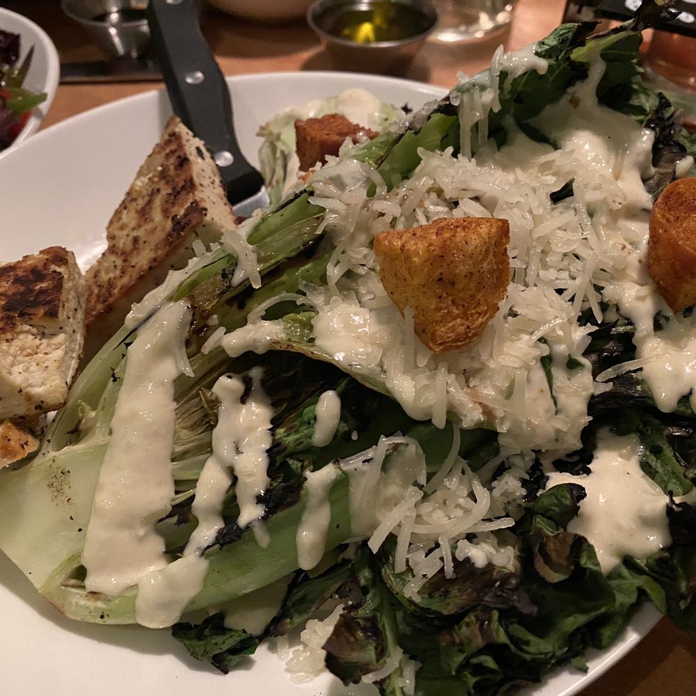 JoJo Wine Bar & Bistro - Grilled romaine salad with a side of seared tofu - New American Near Me - Pittsford, New York JoJo Wine Bar & Bistro - Grilled romaine salad with a side of seared tofu - New American Near Me - Pittsford, New York