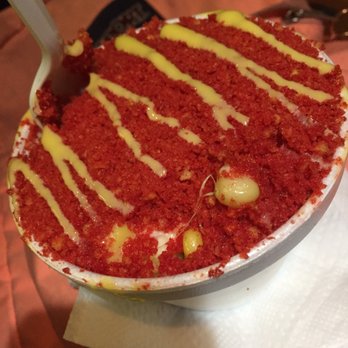 Zury's Raspados - Hot Cheeto elote. 4.50 - Shaved Ice Near Me - Victorville, California Zury's Raspados - Hot Cheeto elote. 4.50 - Shaved Ice Near Me - Victorville, California