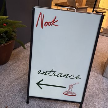 Nook - Sign - Italian Near Me - Vancouver, British Columbia
