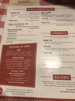 Menu photo 4 Mario's Pizza & Pasta Gunnison, CO Menu photo 4 Mario's Pizza & Pasta Gunnison, CO