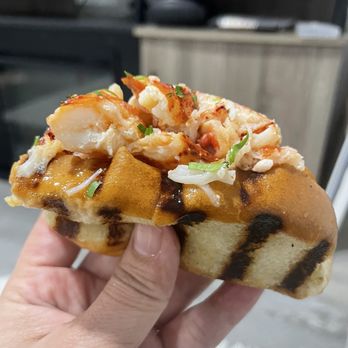 California Fish Grill - Lobster roll close up, yum! - Seafood Near Me - Rockville, Maryland California Fish Grill - Lobster roll close up, yum! - Seafood Near Me - Rockville, Maryland
