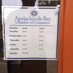 Apalachicola Bay Chamber of Commerce - Hours.