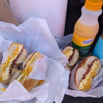 Regal Bagel - Plain bacon egg cheese & jalapeno bacon egg cheese - Bagels Near Me - San Jose, California Regal Bagel - Plain bacon egg cheese & jalapeno bacon egg cheese - Bagels Near Me - San Jose, California