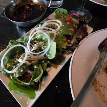The Post Beer and Wine Garden - House salad with vinaigrette - Wine Bars Near Me - Houston, Texas The Post Beer and Wine Garden - House salad with vinaigrette - Wine Bars Near Me - Houston, Texas