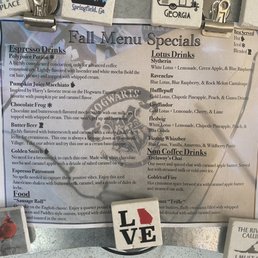 Fall menu Fall menu